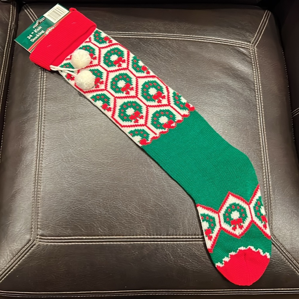 NWT 🎄⛄️KNIT CHRISTMAS STOCKING⛄️🎄